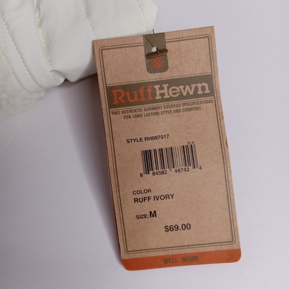 RUFF HEWN RUFF IVORY COLOR SIZE‎ MED. NWT FRONT ZIPPER LADIES VEST - Picture 4 of 12